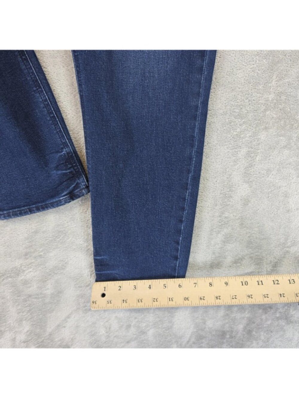 Gap High Rise Cigarette Jeans Womens 12 Blue Dark Wash Tapered Stretch Denim - Picture 12 of 12